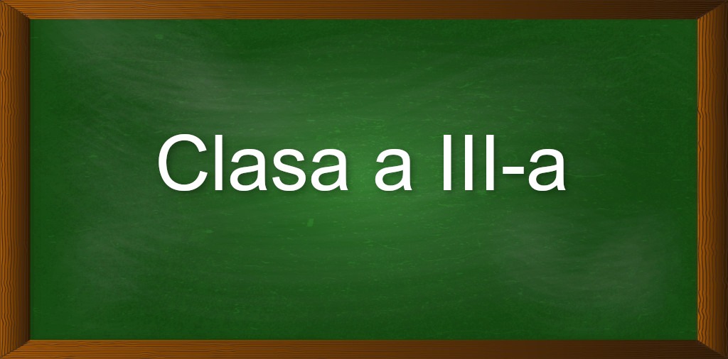 Clasa a III-a