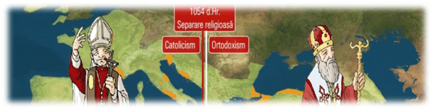 Creștinismul – Neînțelegerile din 1054 – <I>Găsește cuvântul</I>– Autor: Prof. Carmen OPREA, Liceul <I>Traian Vuia</I>, Craiova, Dolj, 2020